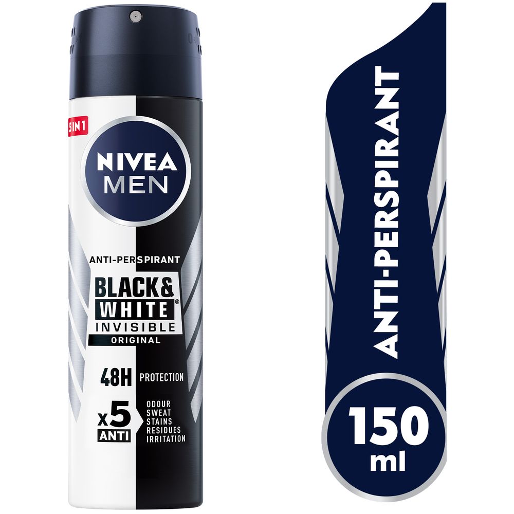 Nivea - Men Black & White Invisible Original Deo Spray - 150 ml