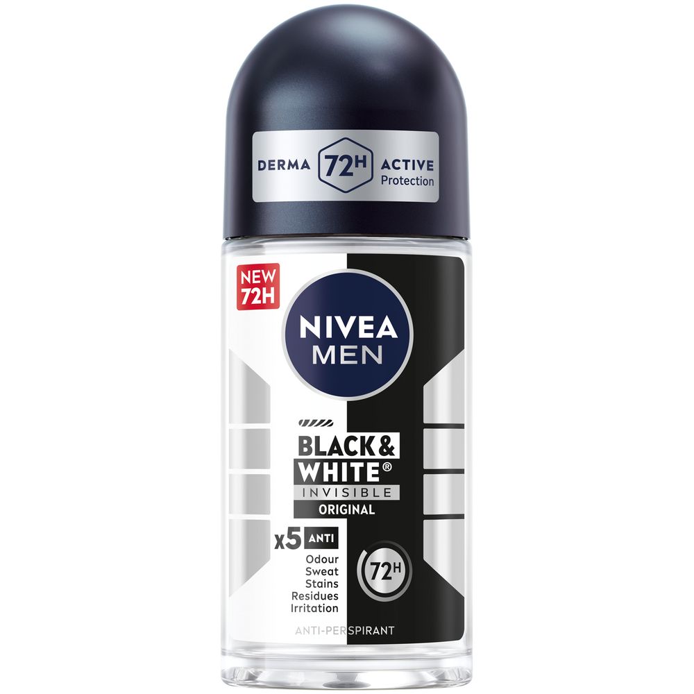 Nivea - Men Black & White Invisible Original Deo Roll-On - 50 ml