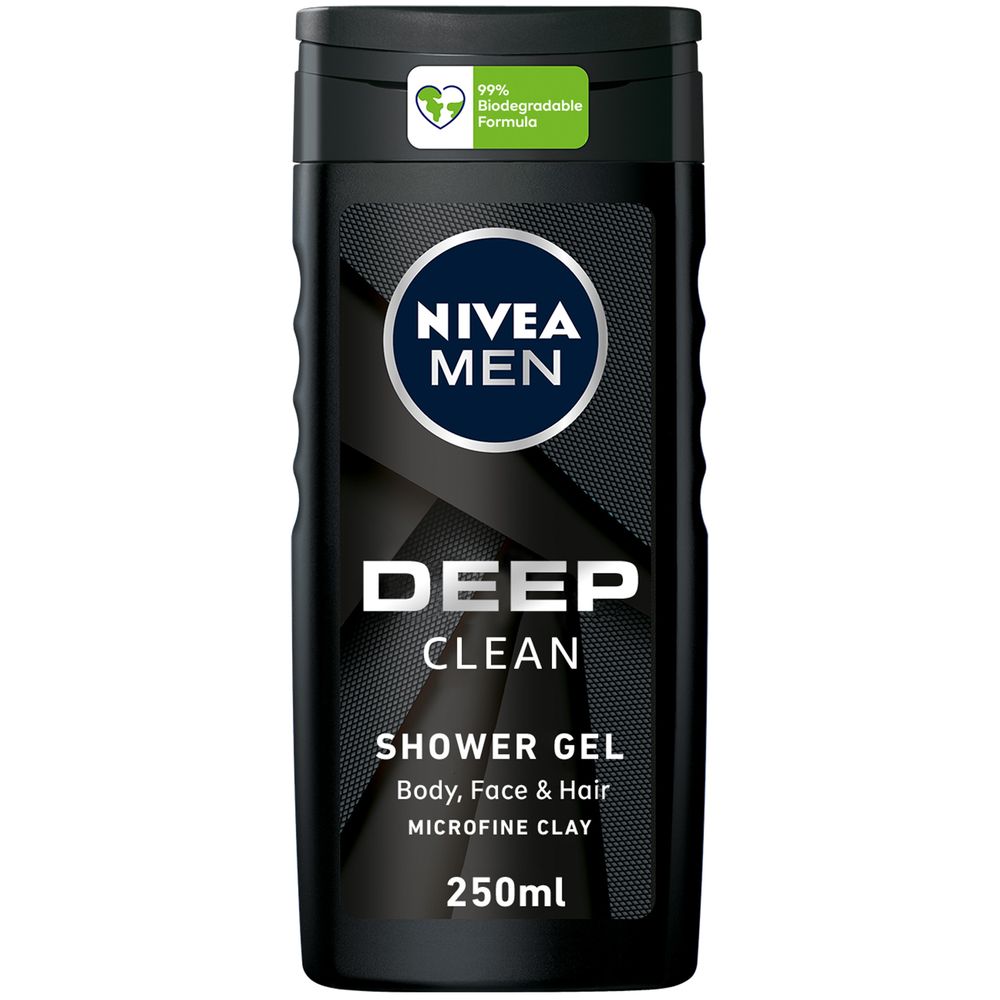 Nivea - 3-In-1 Men Deep Shower Gel - Woody Scent - 250 ml