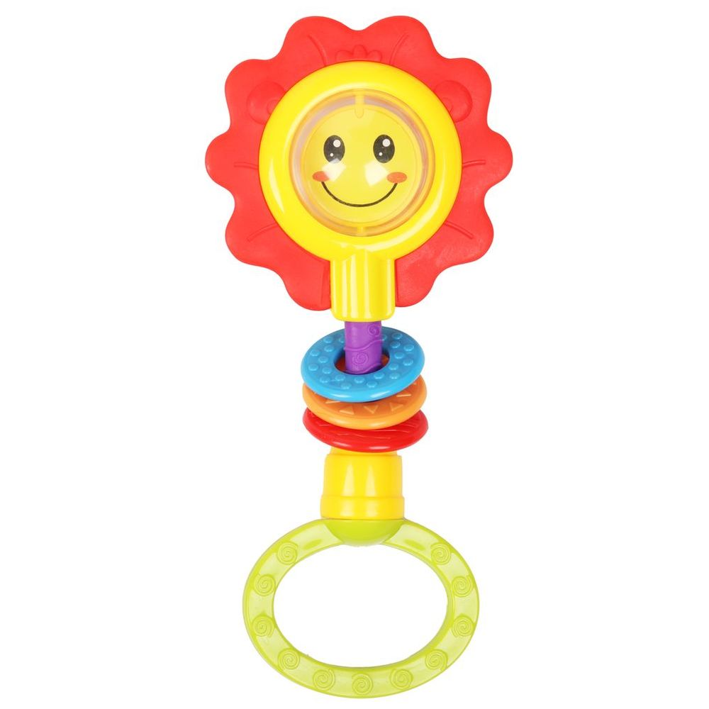 Little Angel - Baby Rattle Teether Activity Toy - Sunflower Design