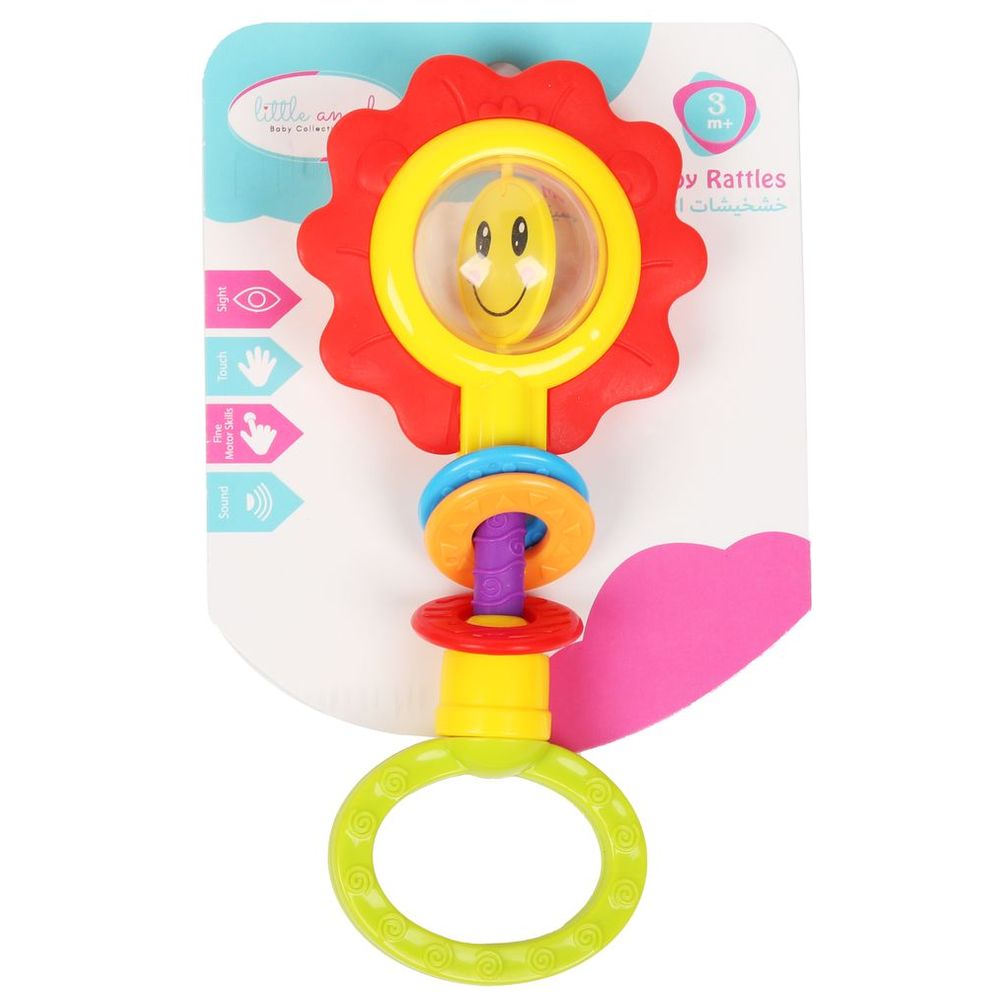 Little Angel - Baby Rattle Teether Activity Toy - Sunflower Design