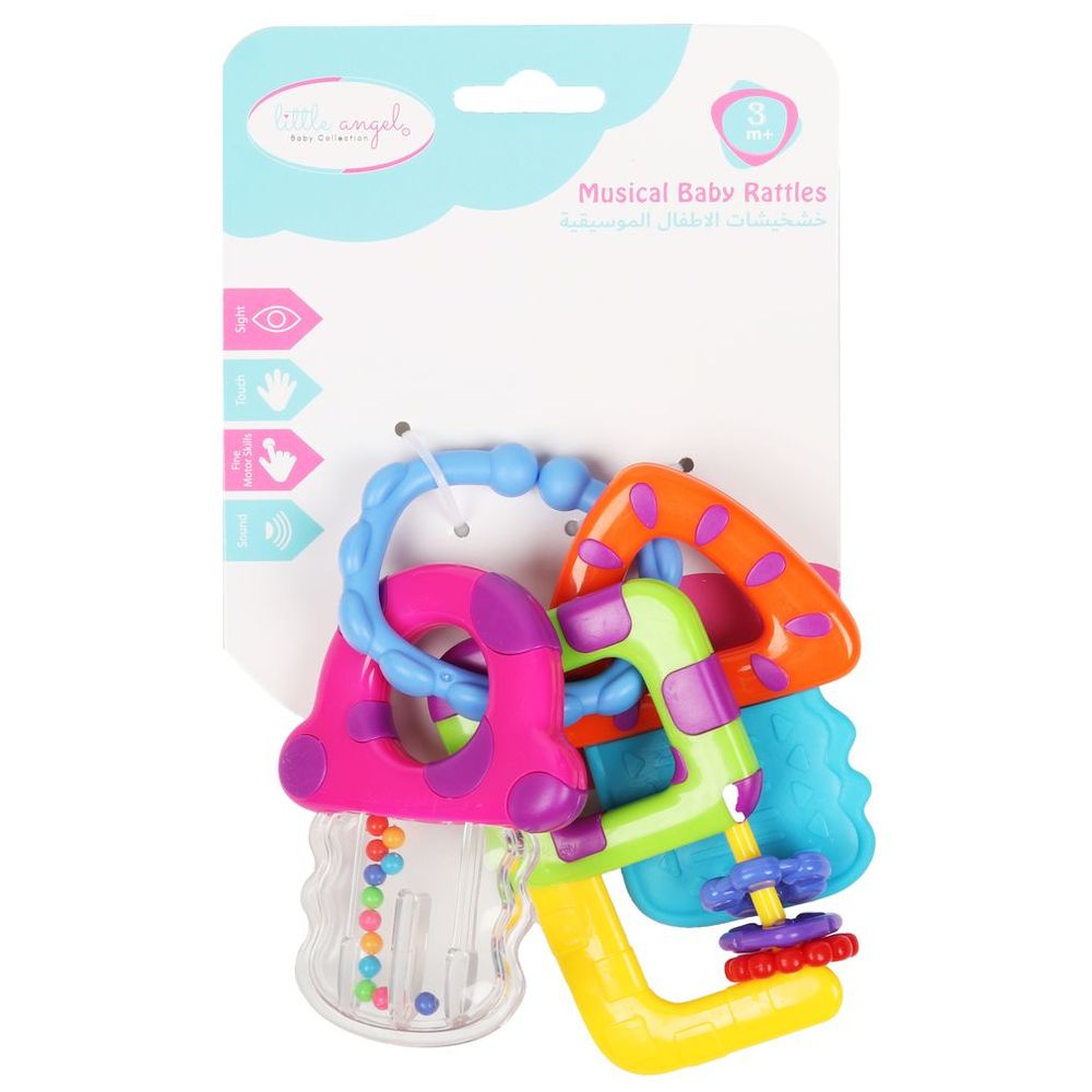 Little Angel - Baby Rattle Teether Activity Toy - Keys Design