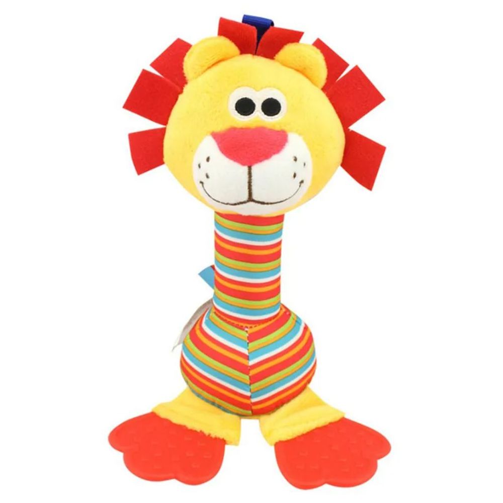 Little Angel - Soft Plush Baby Rattle Teether Toy - Lion