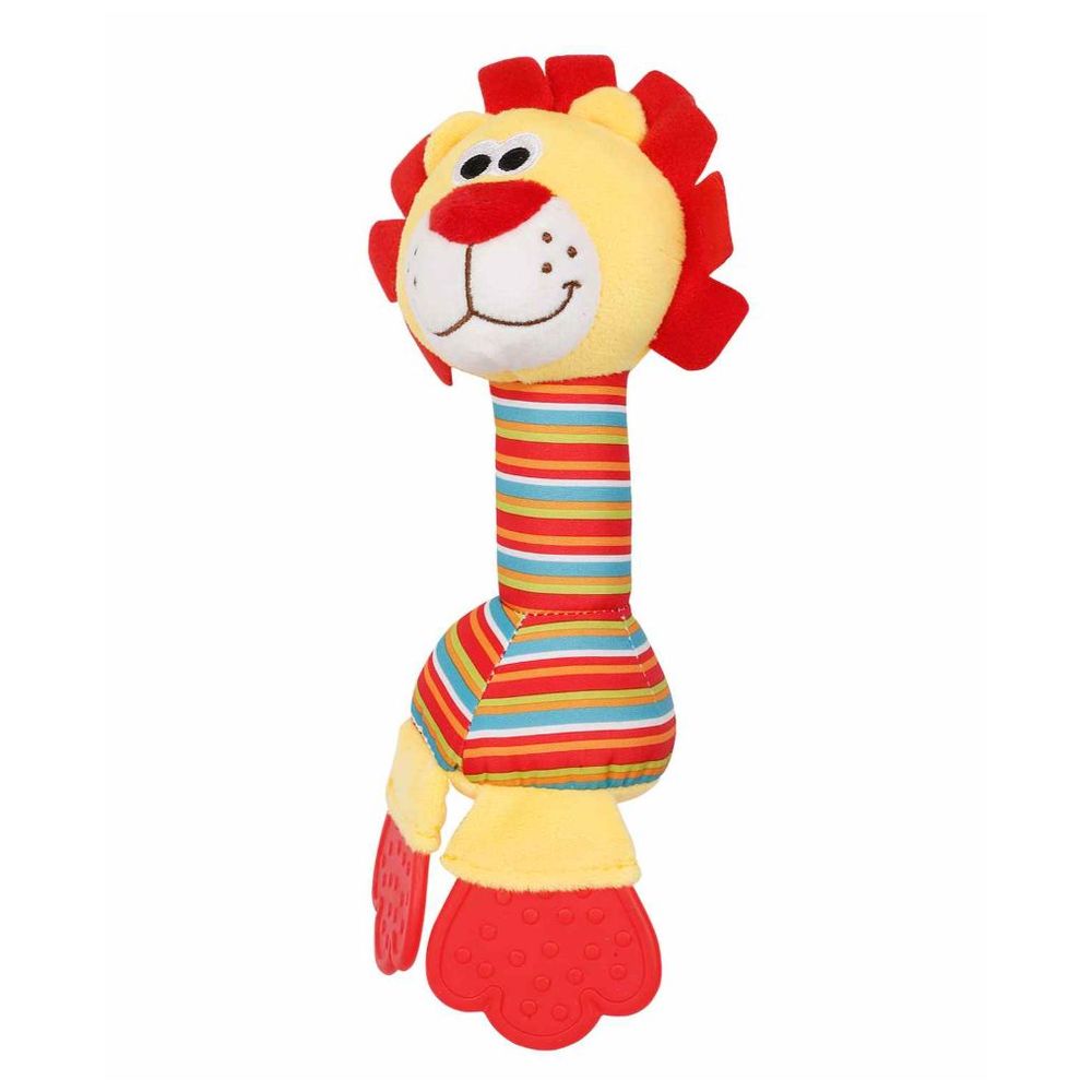 Little Angel - Soft Plush Baby Rattle Teether Toy - Lion