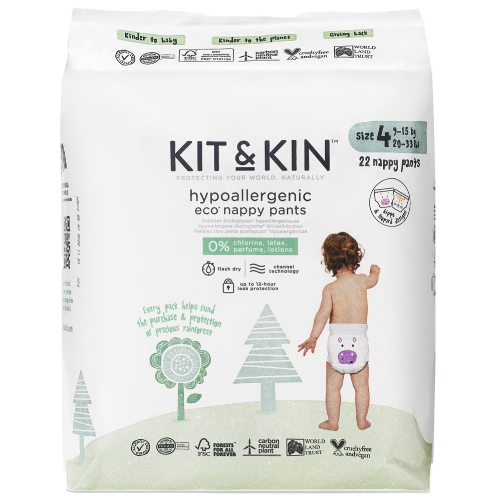 Kit & Kin - Eco Pull Up Diaper Size 4 Maxi 9-15kg - 22pcs