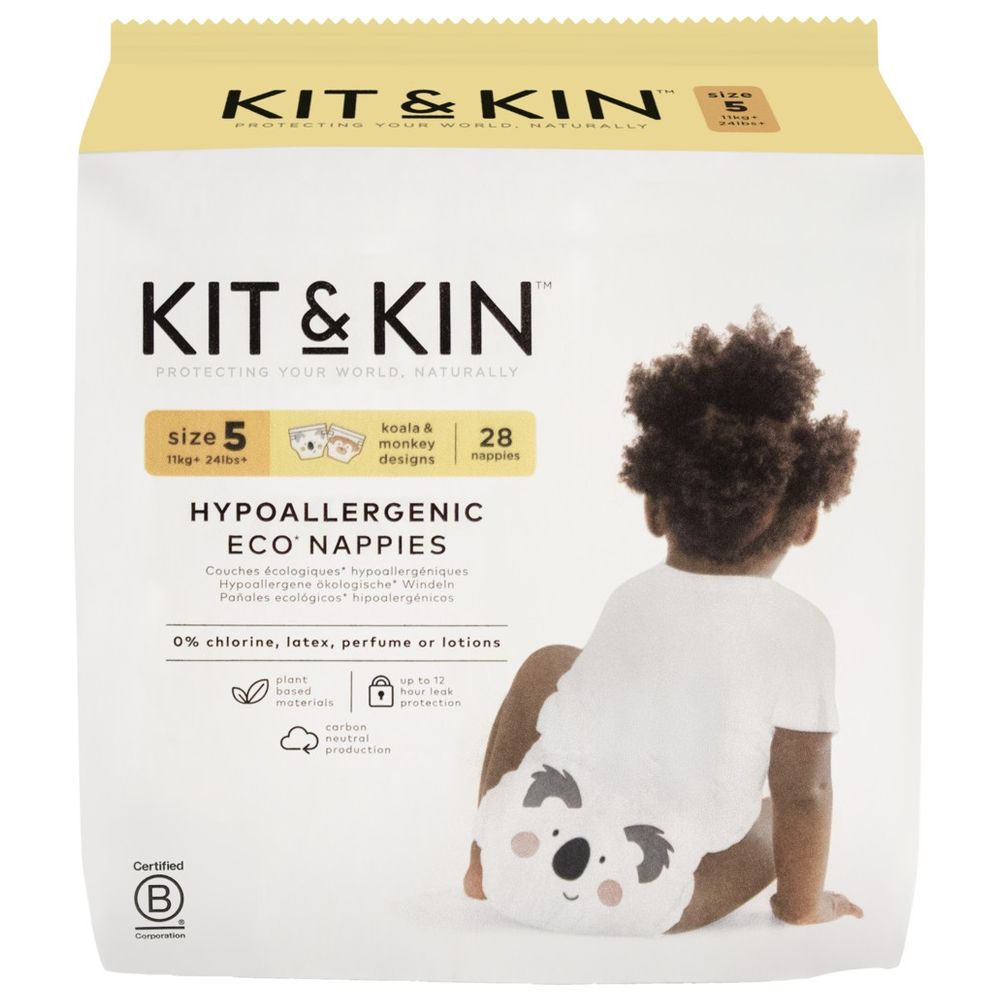Kit & Kin - Eco Diapers Size 5 11+kg - 28pcs