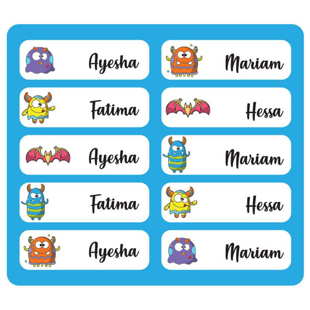 Printshop - Waterproof Personalised Labels - Pack of 84 - Pokemon