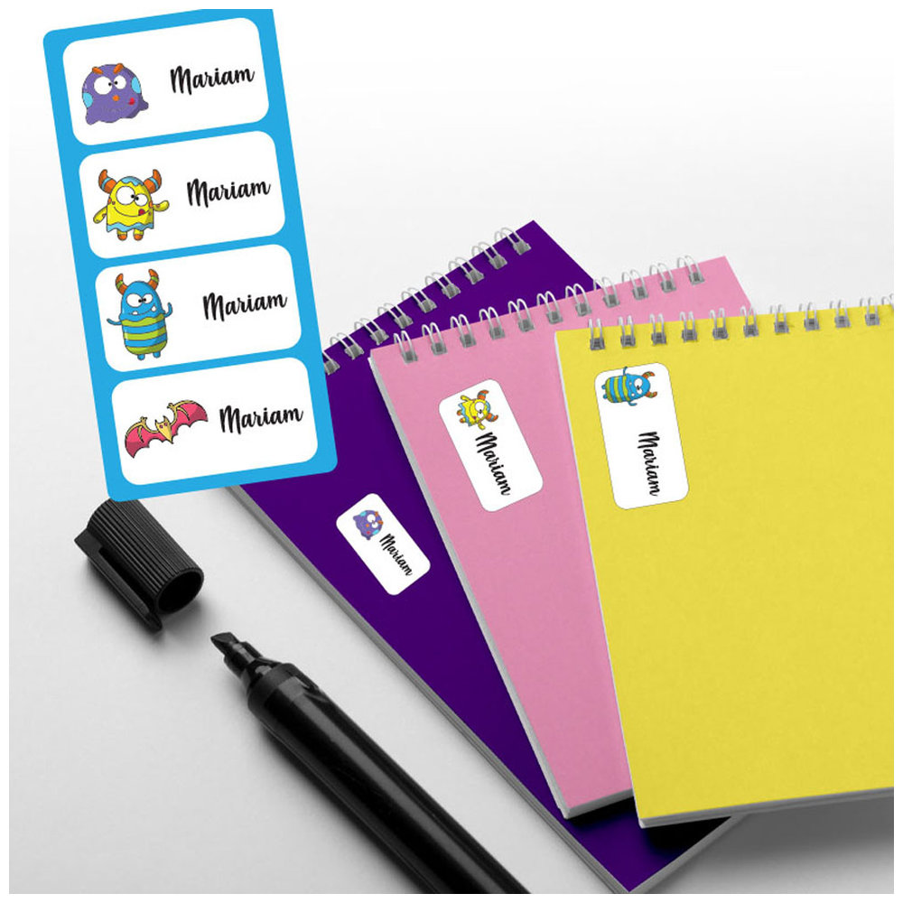 Printshop - Waterproof Personalised Labels - Pack of 84 - Pokemon