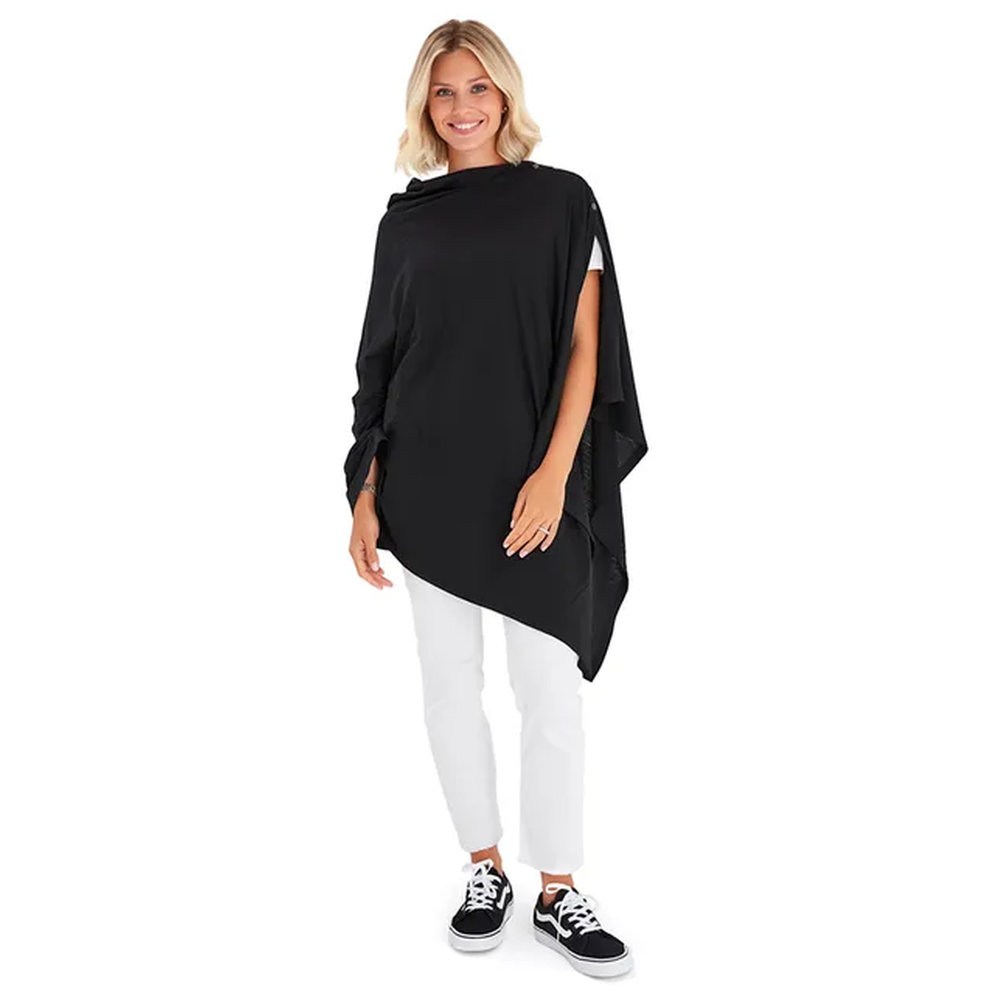 Accouchee - 4-In-1 Supreme Cotton Cape - Black