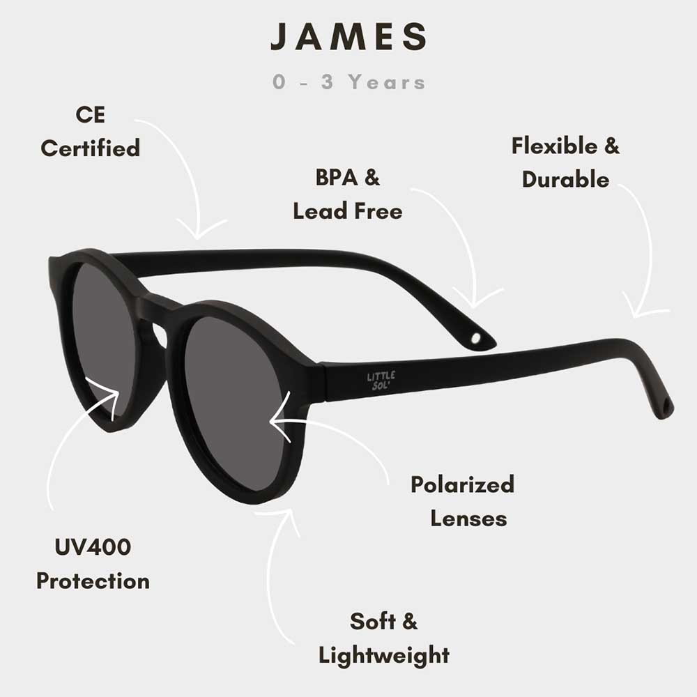 Little Sol+ - James Baby Sunglasses - Black