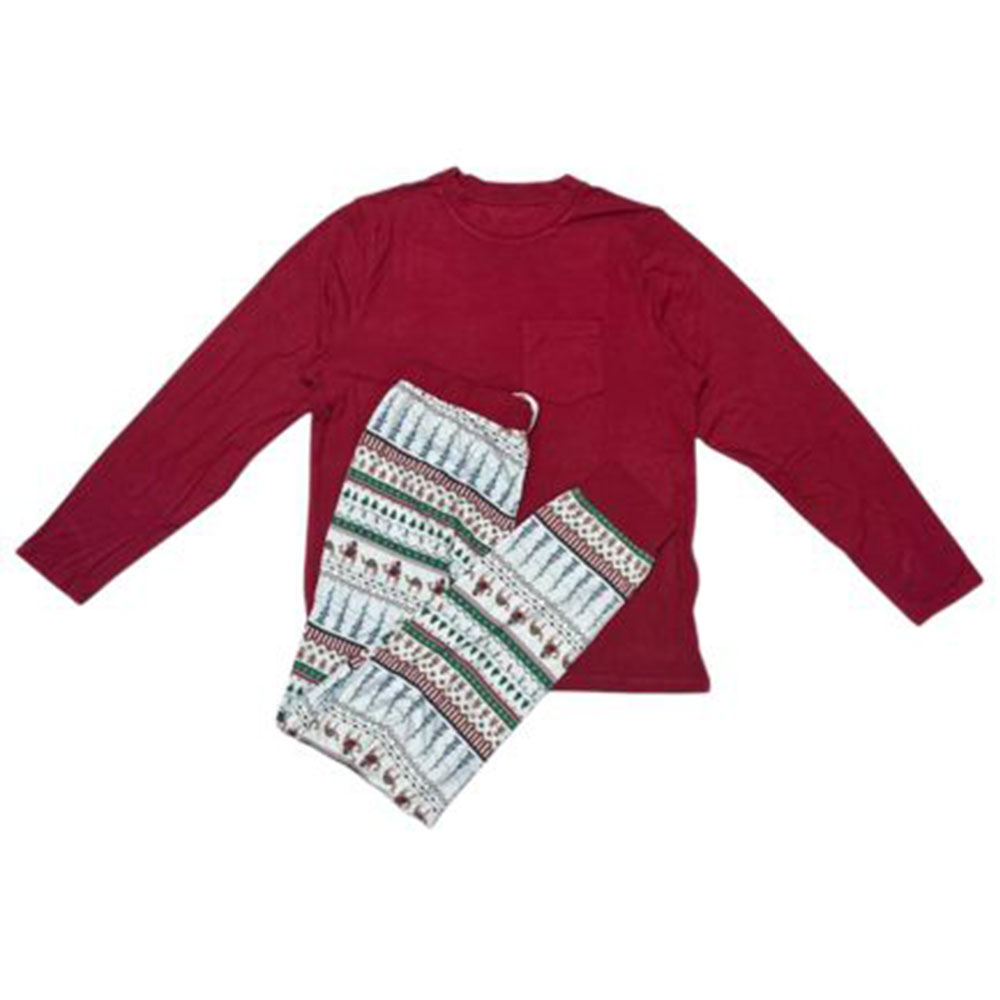 Lullabae Men's Jammies in Claus - Camel