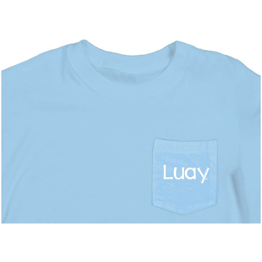 Luay Soft Fabric Half Sleeve Solid T-Shirt - Blue