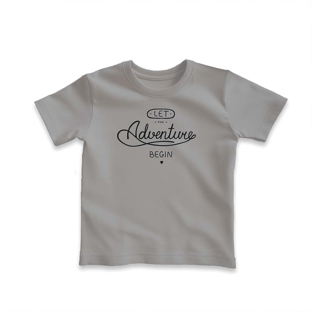 Luay Adventure & Print T-Shirts Orange/Grey - Camel - 2 Pcs