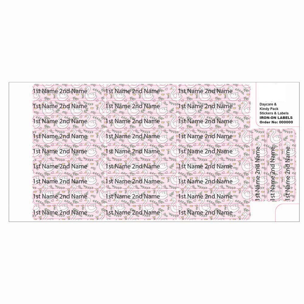 Ladybug Labels - Personalized Iron On Labels - Leafy Duck - 50pcs