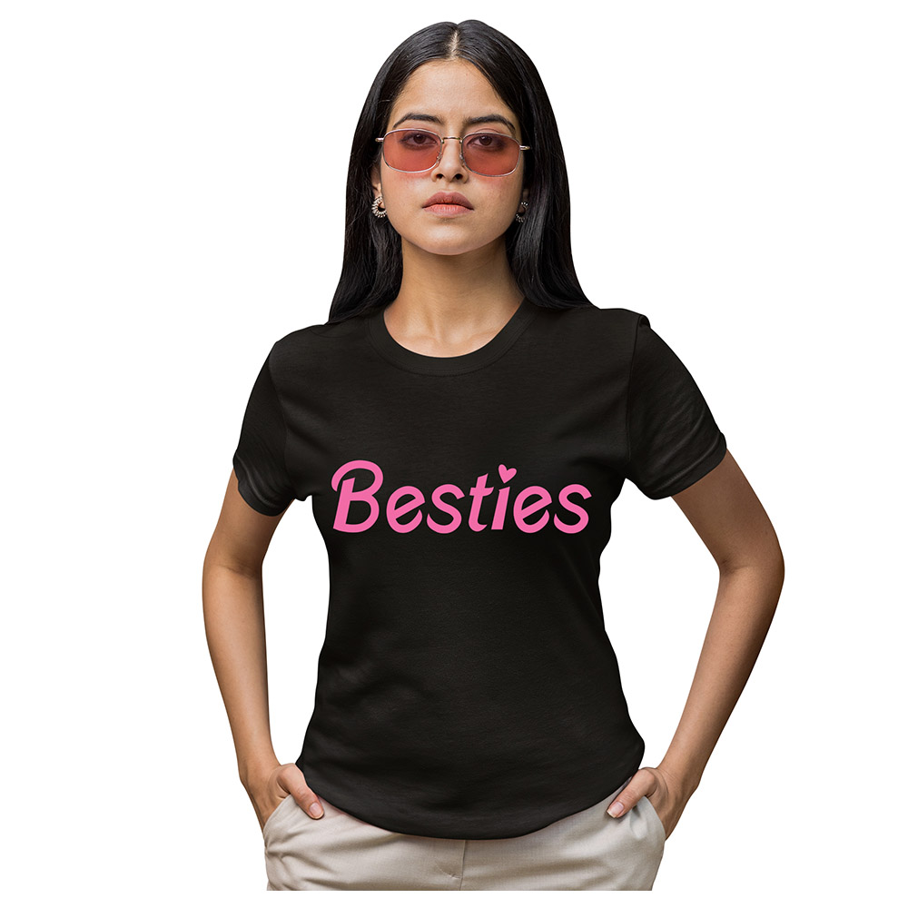 Matching Family Outfits - Mom's Besties T-Shirt - Black