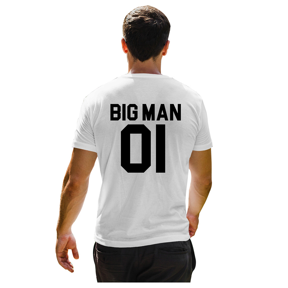 Matching Family Outfits - Dad Big Man 01 T-Shirt - White