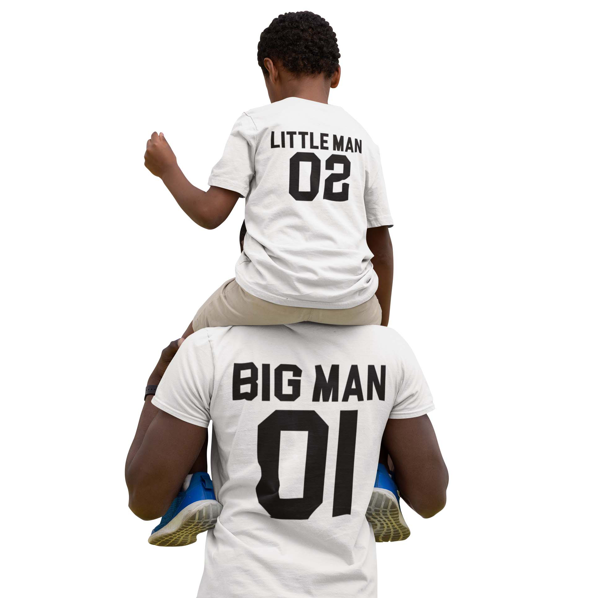 Matching Family Outfits - Dad Big Man 01 T-Shirt - White