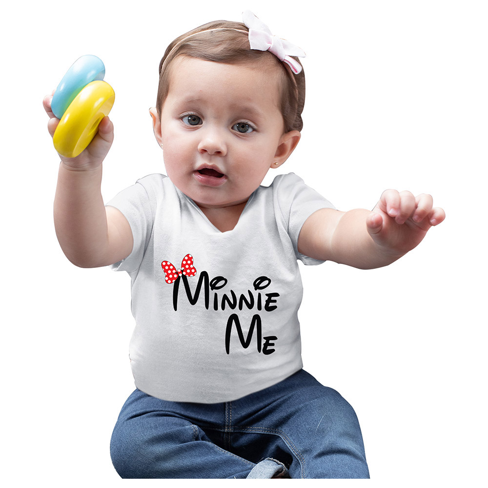 Matching Family Daughter Minnie Me T-Shirt - White