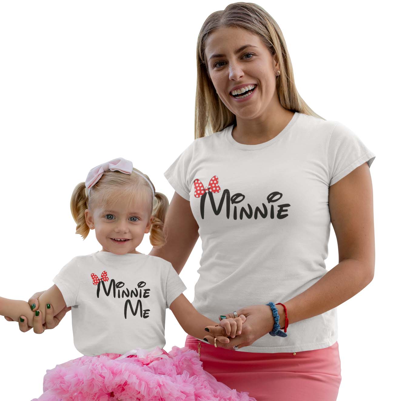 Matching Family Daughter Minnie Me T-Shirt - White