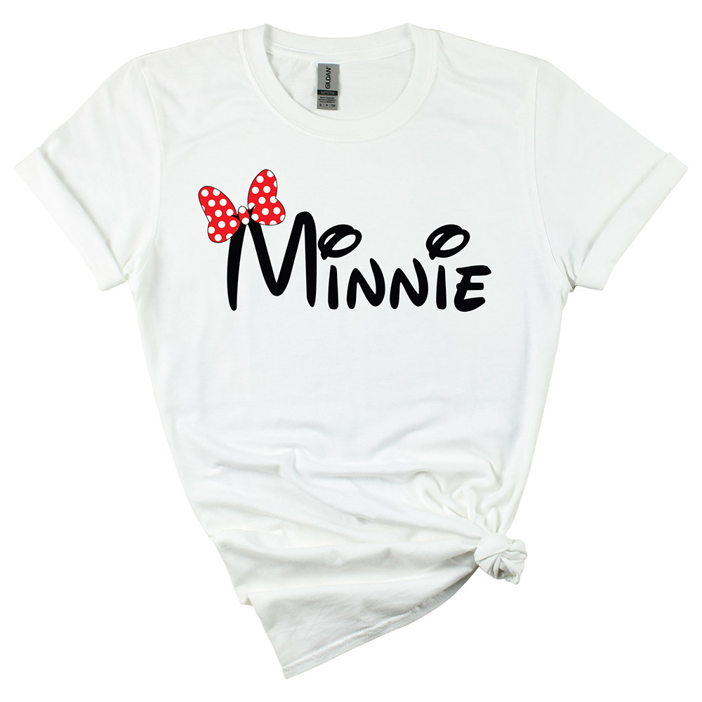 Matching Family Outfits - Mom "Minnie" T-Shirt - White_S