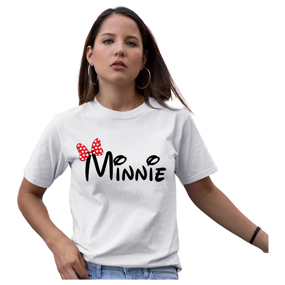 Matching Family Outfits - Mom "Minnie" T-Shirt - White_S