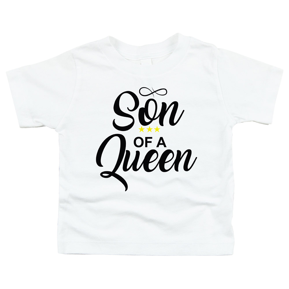 Matching Family Son of a Queen T-Shirt - White