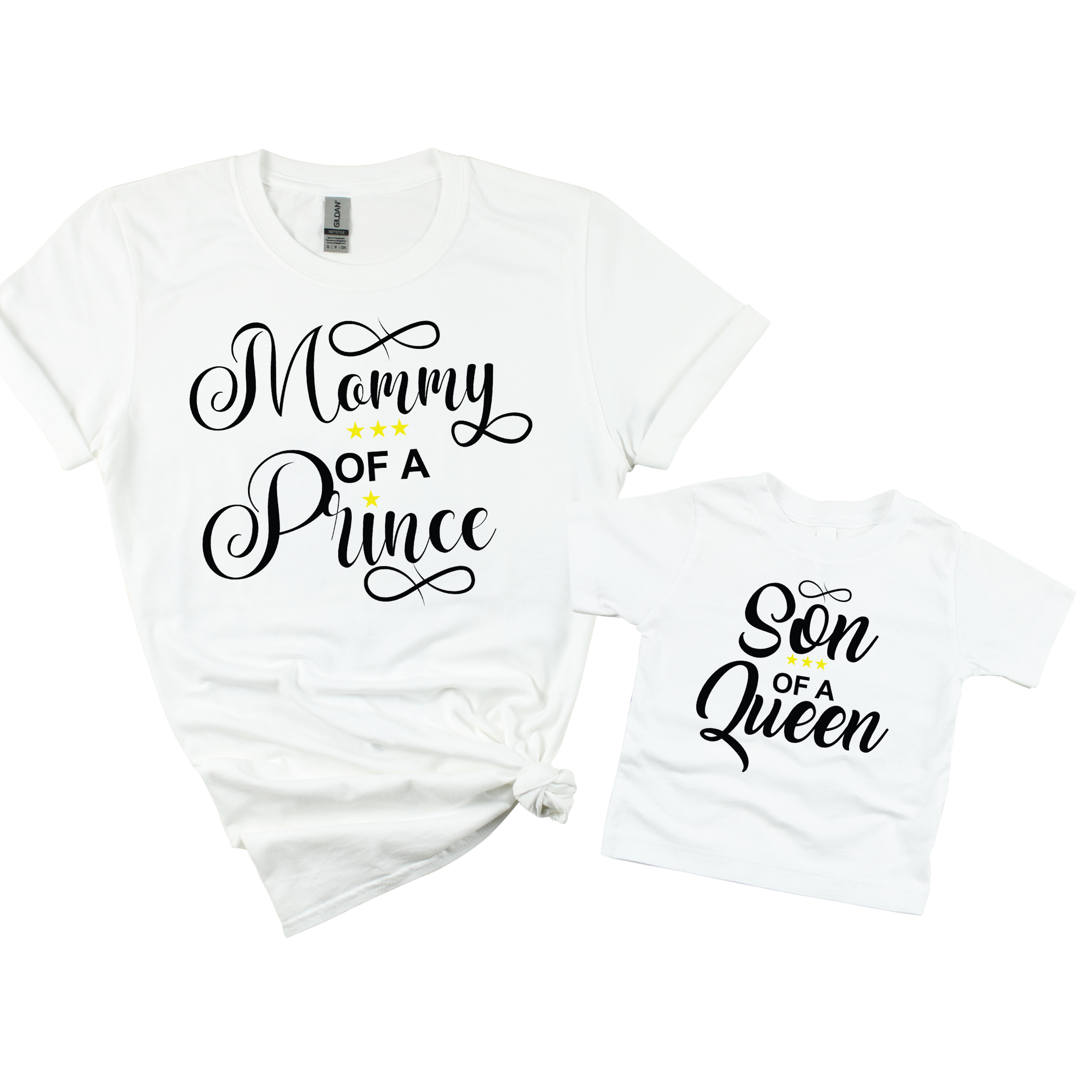 Matching Family Son of a Queen T-Shirt - White