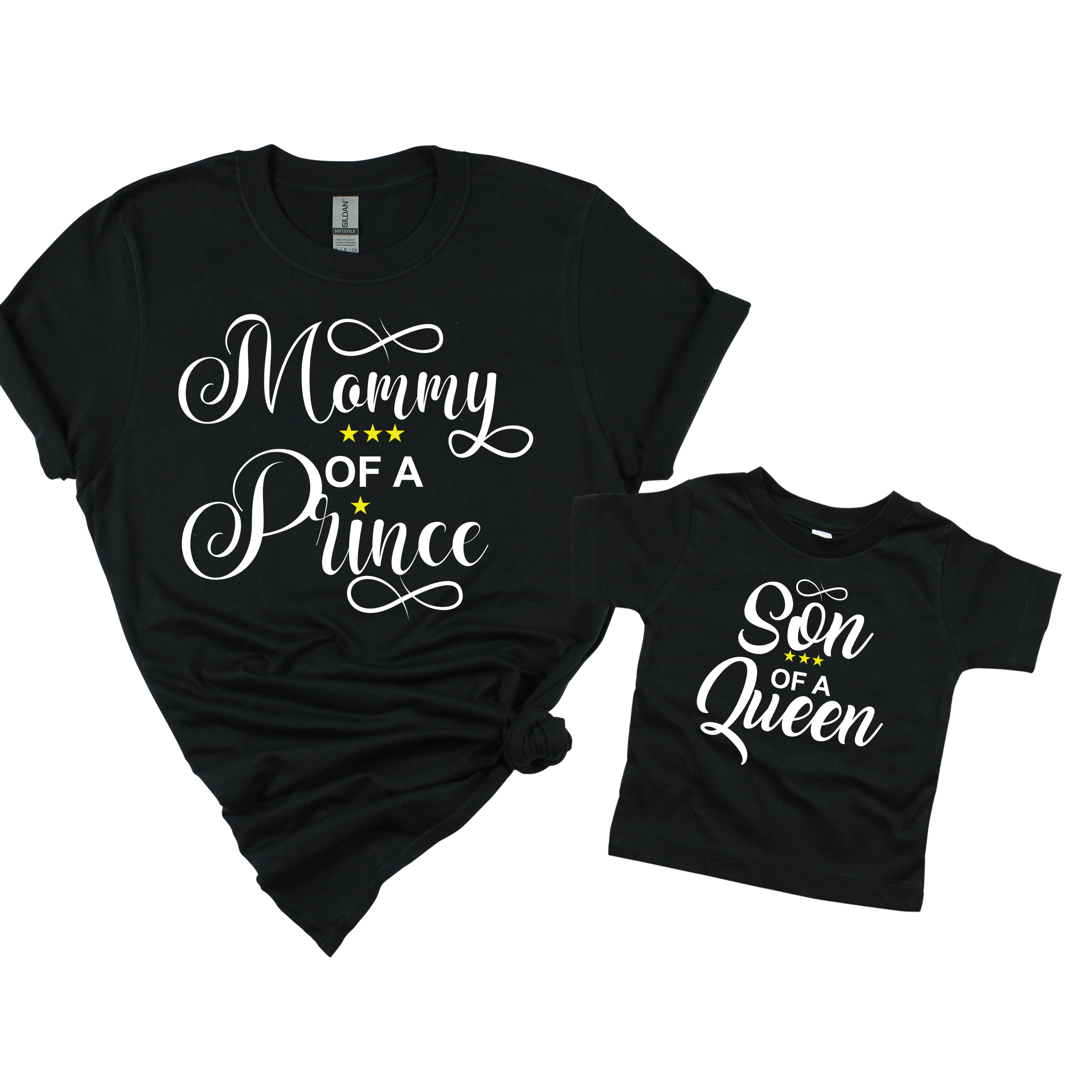 Matching Family Son of a Queen T-Shirt - Black