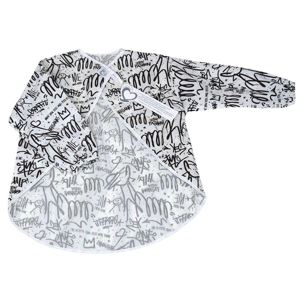 Me - Organic Painting Smock - Graffiti - Black