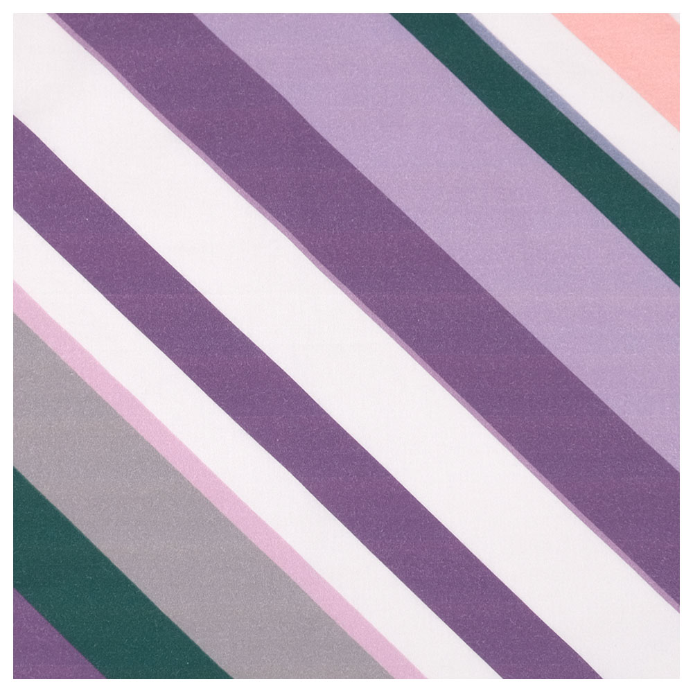 Me - Organic Junior Cushion - Vintage Stripes - Purple