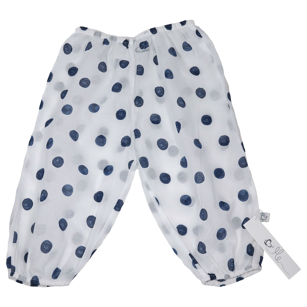 Me Handprinted Organic Voile Pants Dotsby Me