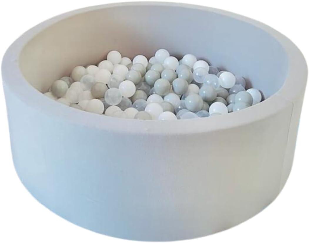 Mumfactory Ball Pool Pit With 200 Ocean Balls - Grey