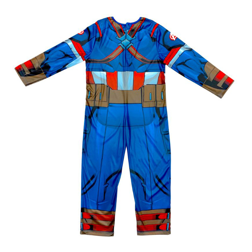 Party Centre - Captain America Classic Costume - Blue