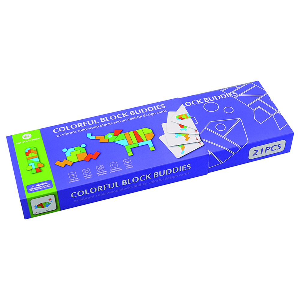 Andreu Toys - Colorful Block Buddies - 21pcs