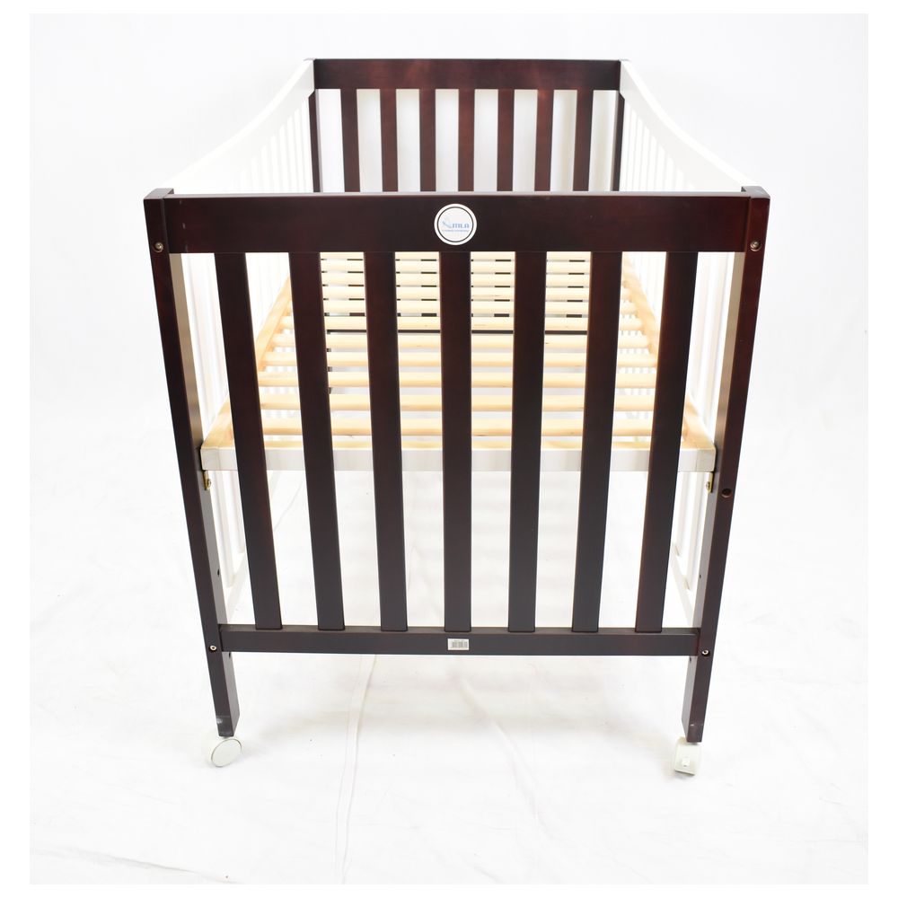 Amla Wooden Bed - Brown/White