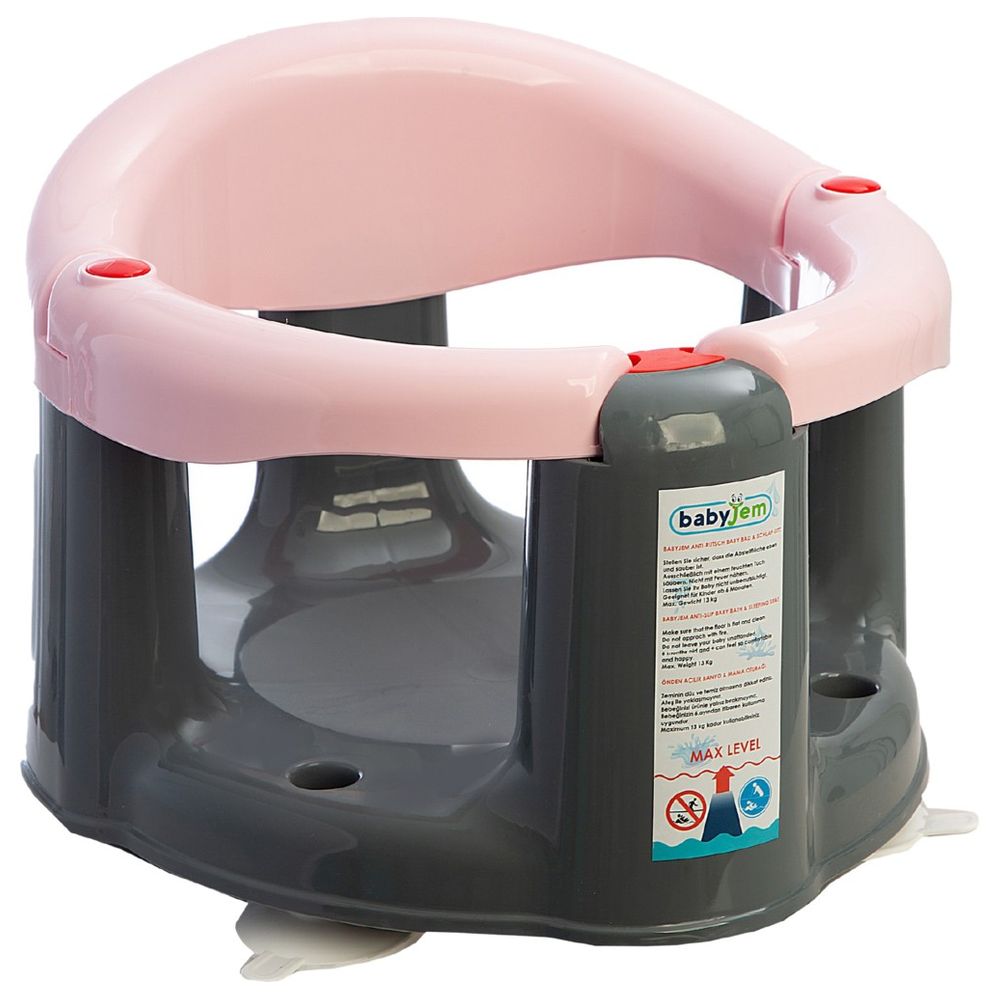 Babyjem - Anti-Slip Baby Bath & Feeding Seat - Pink