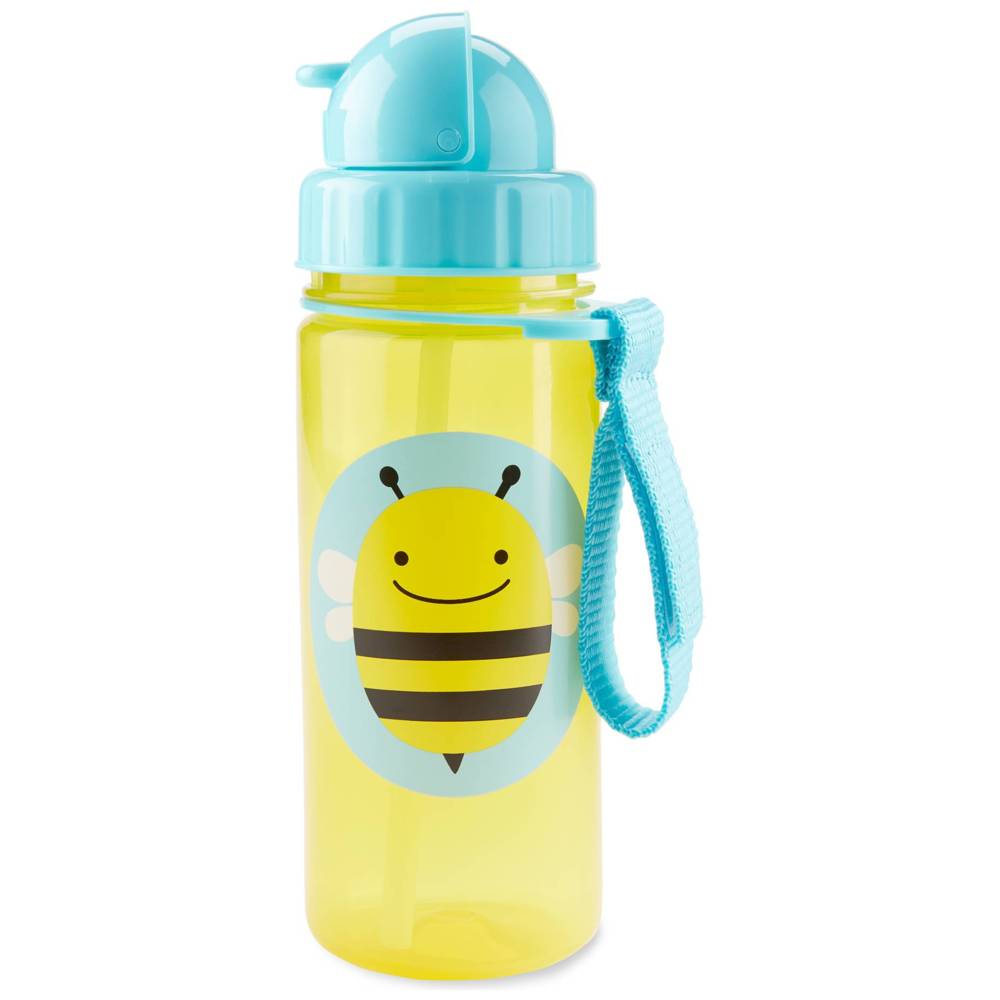 SkipHop - Zoo Straw Bottle - Bee - 390ml