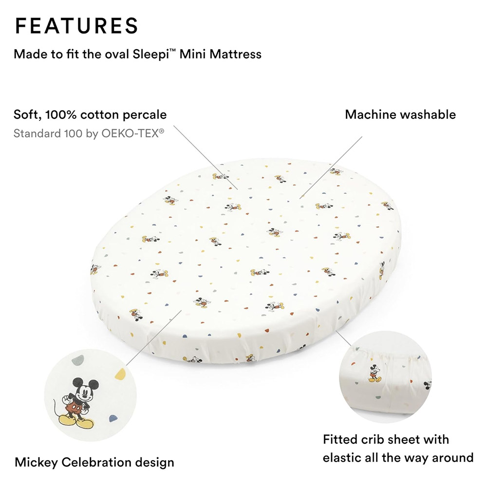 Stokke - V3 Sleepi Mini Baby Bed Fitted Sheet