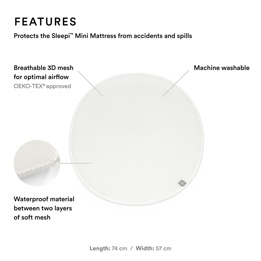 Stokke Sleepi Mini Protection Sheet V3 - White