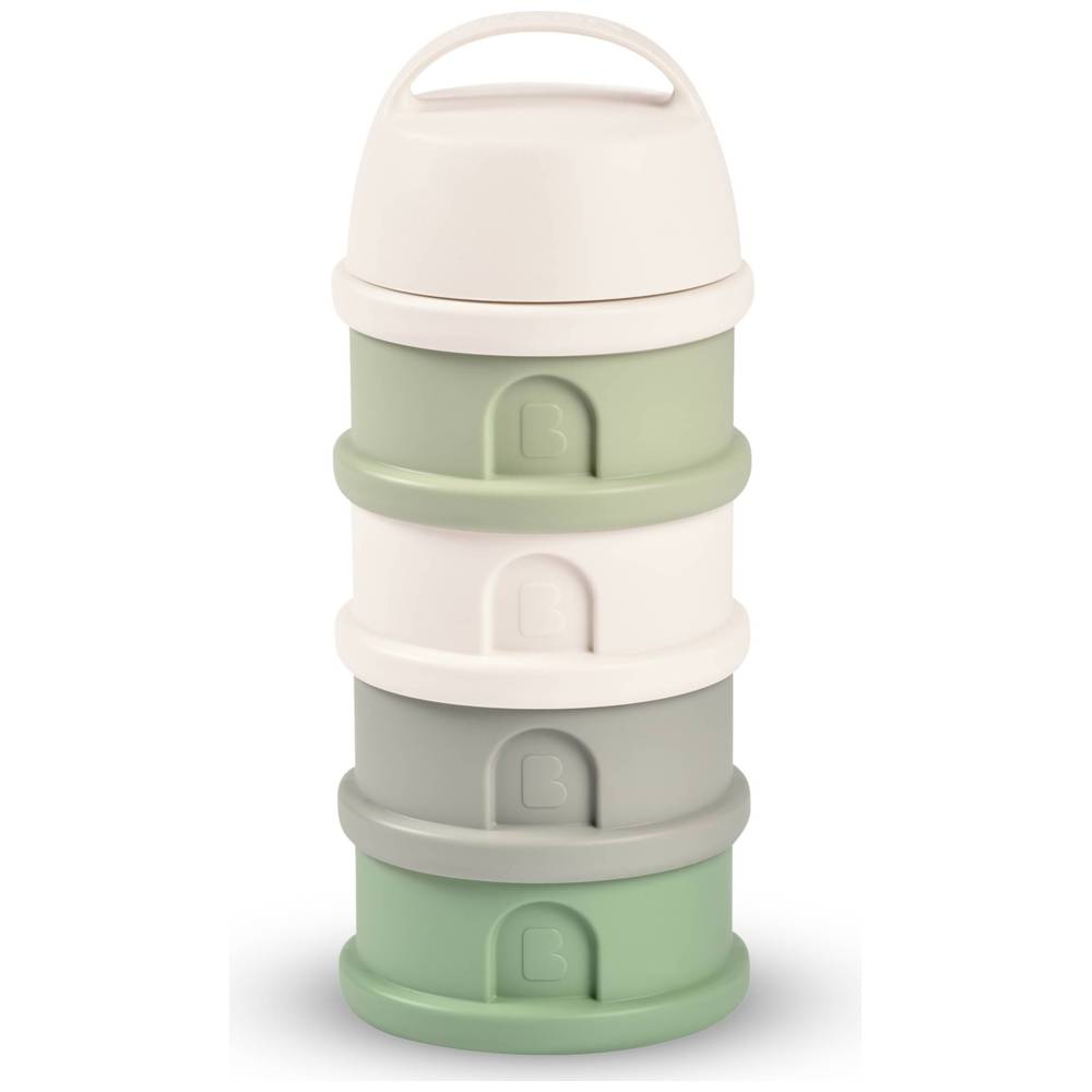 Beaba - 4 Compartments Formula Milk Container - White/Green