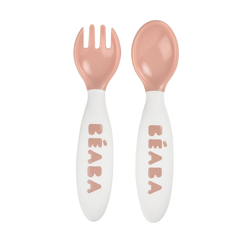 Beaba Training Fork And Spoon 2nd Age - Nude