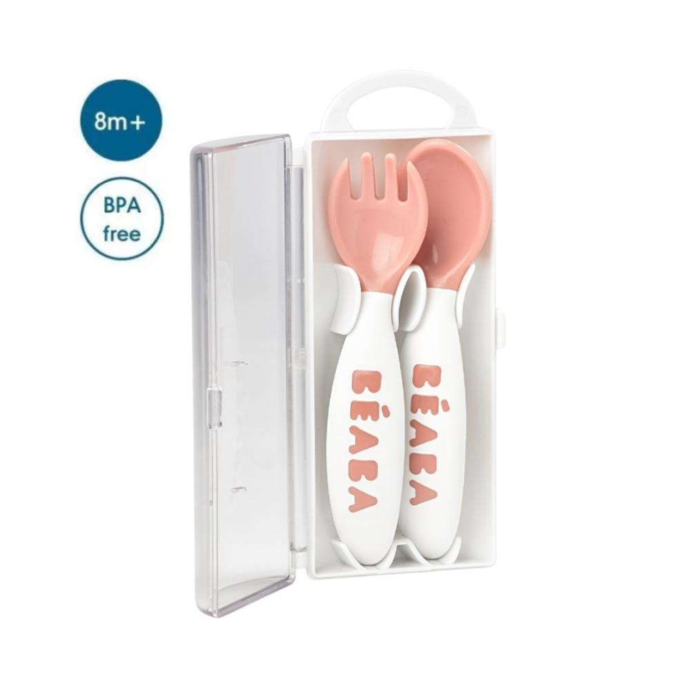 Beaba Training Fork And Spoon 2nd Age - Nude