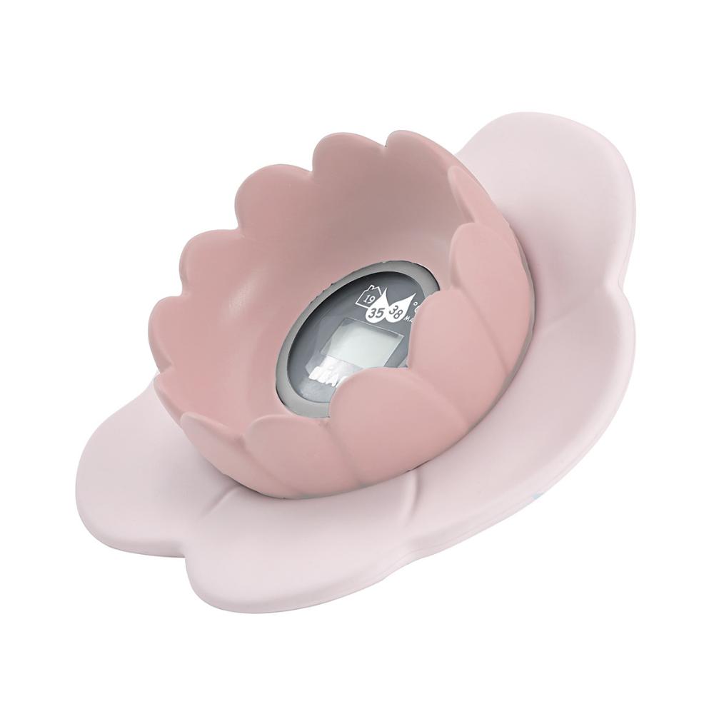Beaba - Lotus Multi-Functional Bath Thermometer - Old Pink