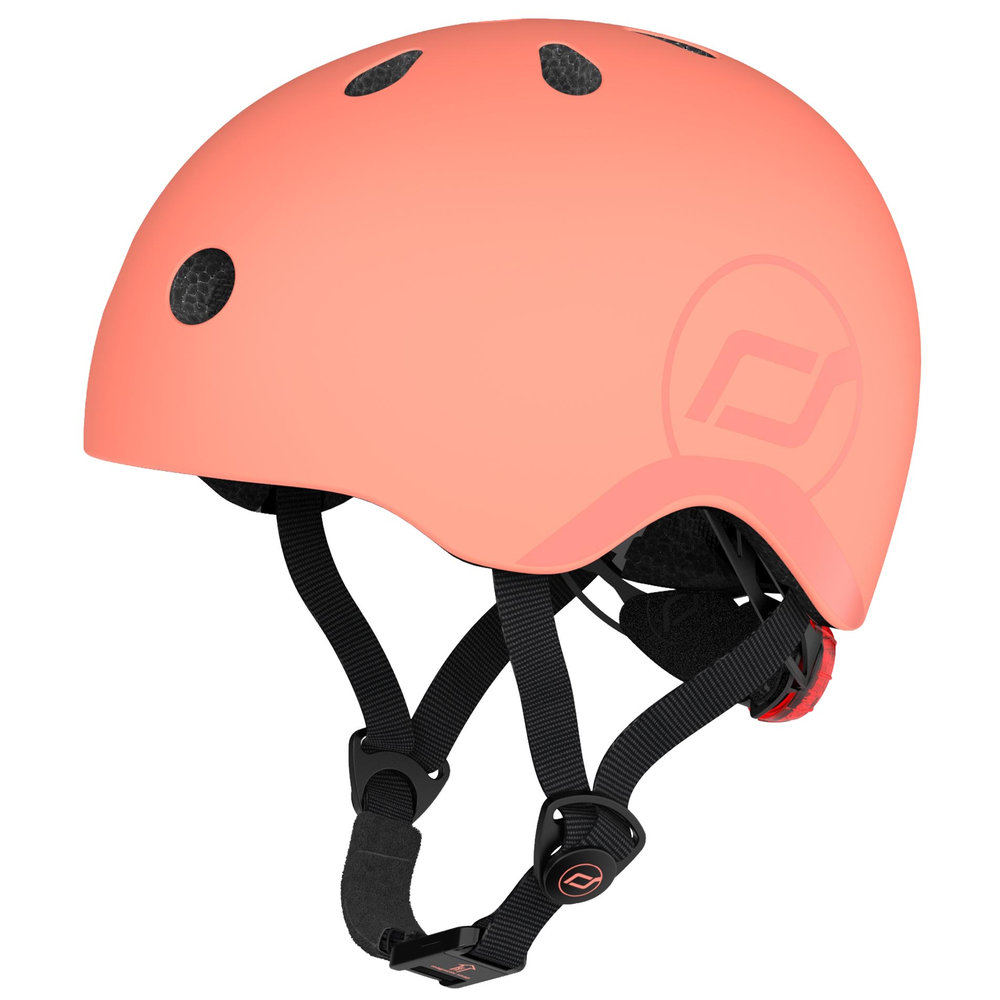Scoot & Ride - Kids Helmet S-M, Adjustable Safety Helmet for Kids - Peach