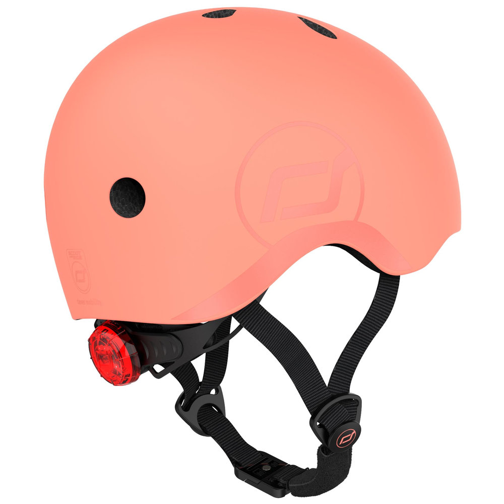 Scoot & Ride - Kids Helmet S-M, Adjustable Safety Helmet for Kids - Peach