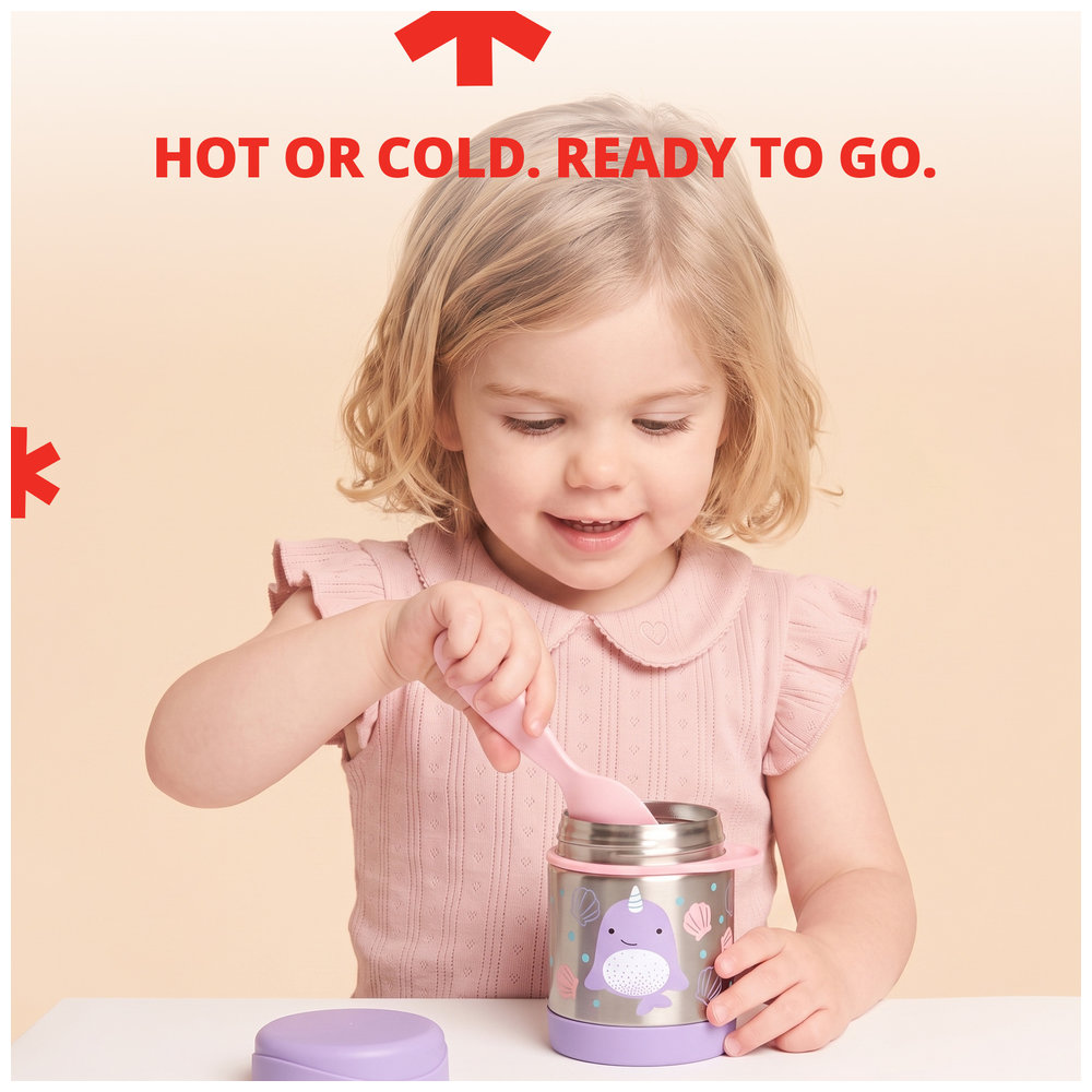 Skip Hop - Spark Style Food Jar, Kids Stainless Steel Food Container
