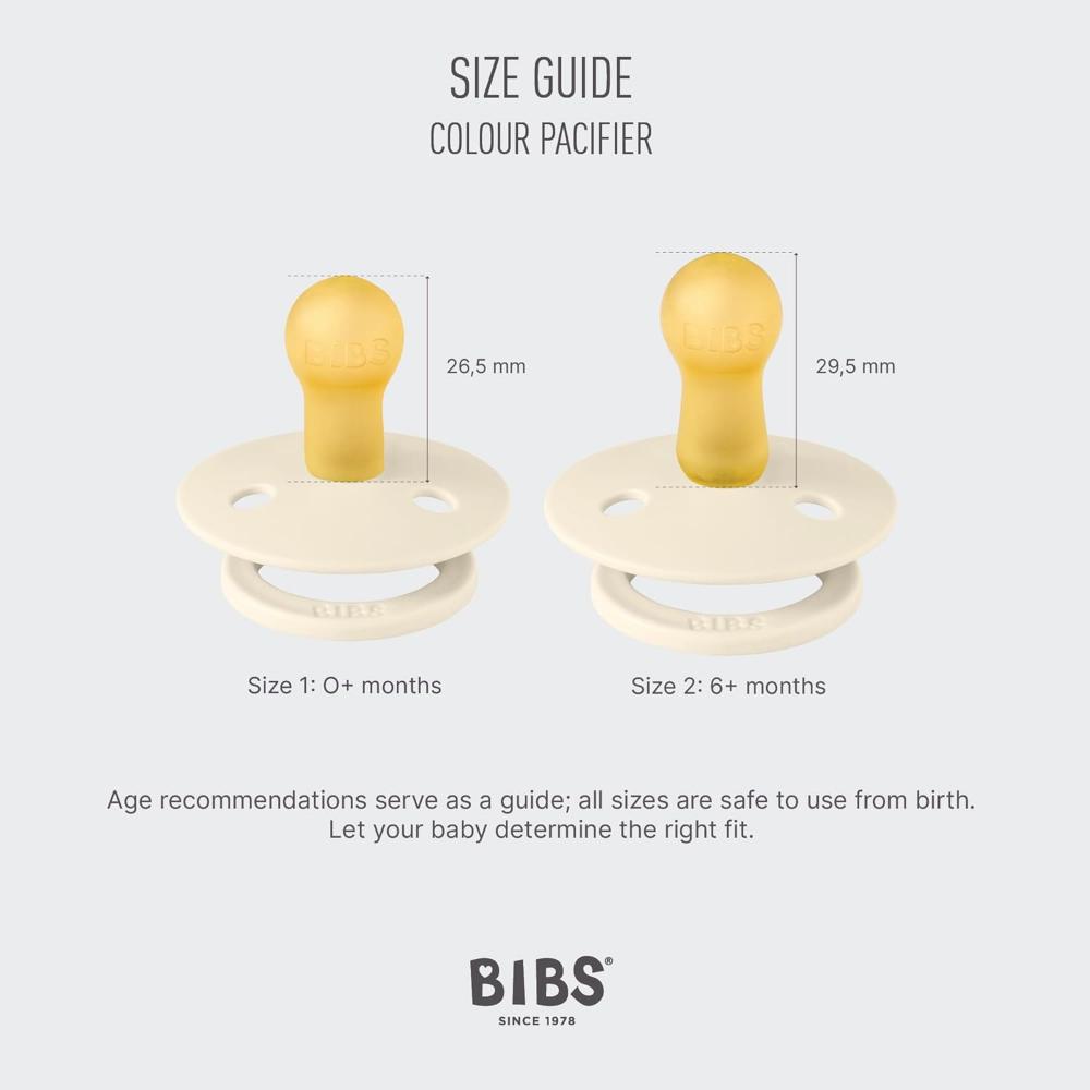 Bibs - Liberty Capel Latex Pacifier S1 - 0M+ - 2pcs - Fossil Grey Mix