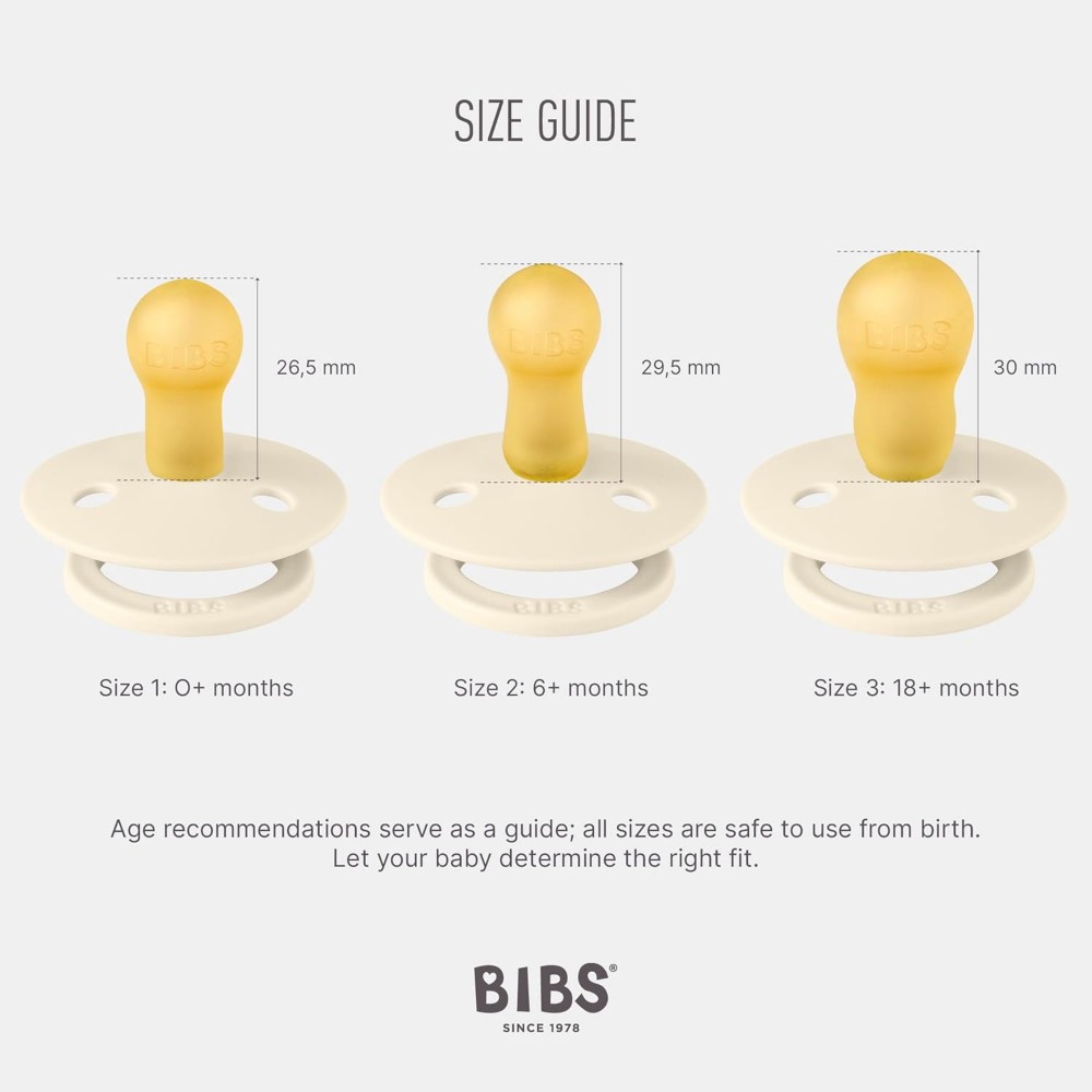 Bibs - Colour 2 Pack Latex Size 1 Ivory/Sage