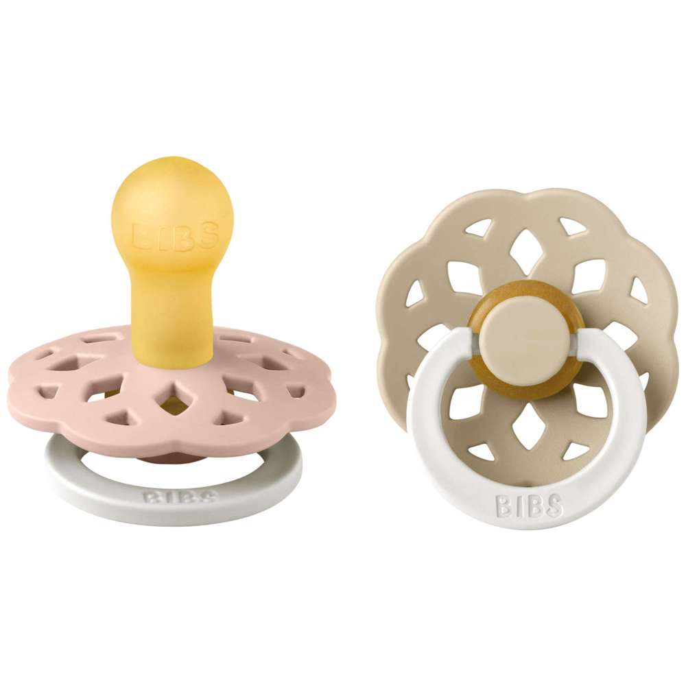 Bibs - Glow Boheme S1 Pacifiers - Pack of 2 - Blush/Vanilla
