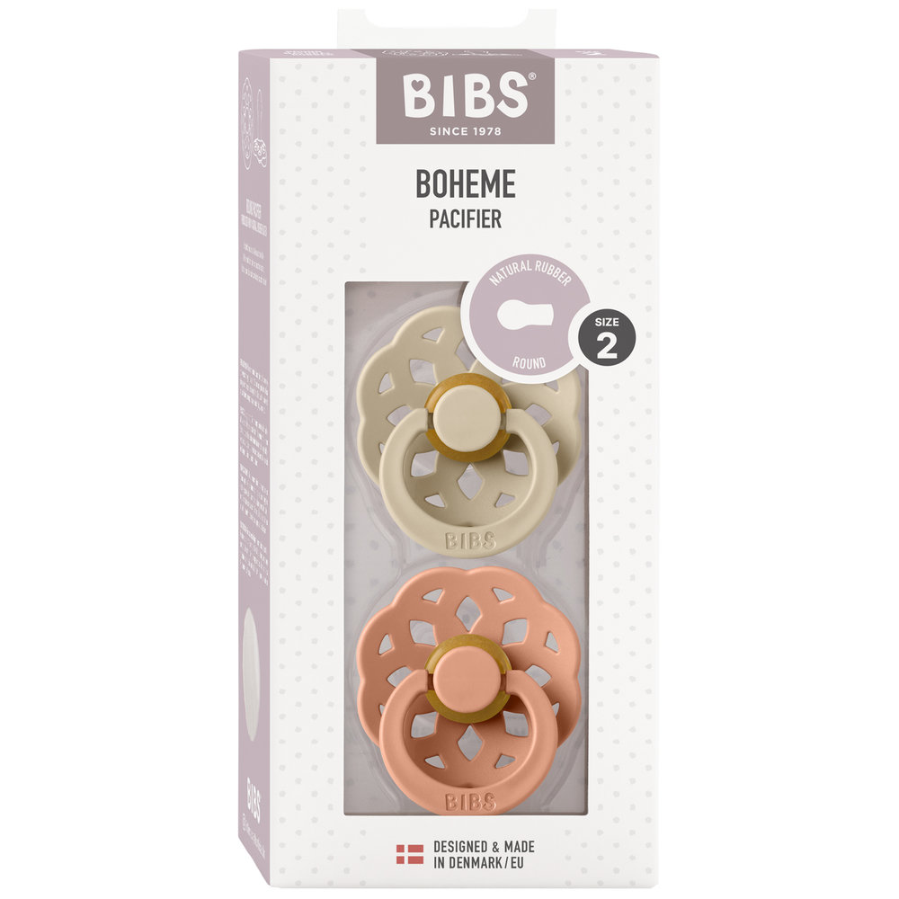 Bibs - Boheme 2 Pack Latex S2 - Vanilla/Peach